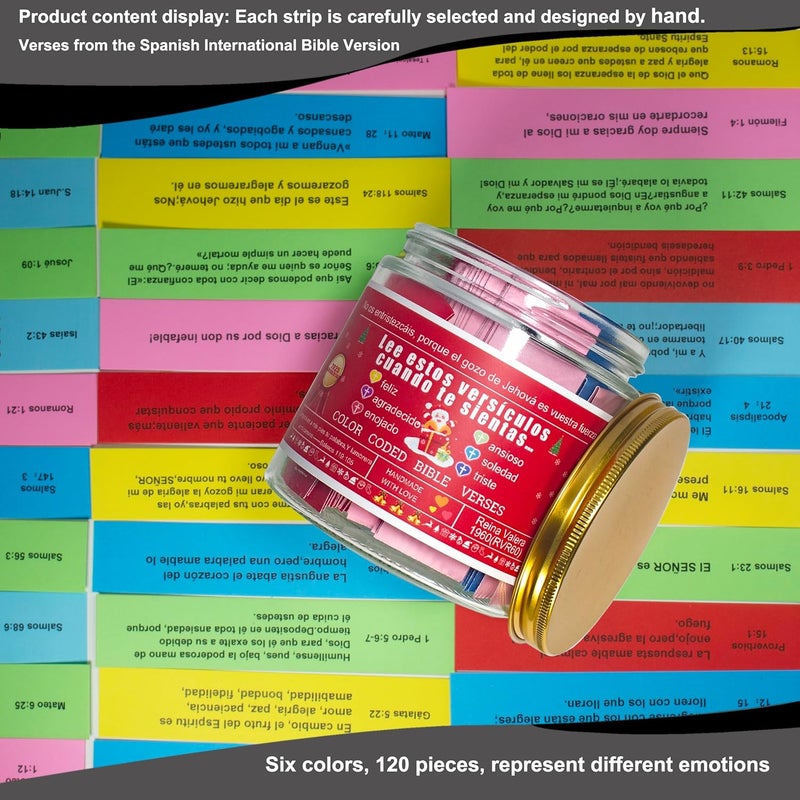 CODINOO Spanish Christmas Bible Jar,Verso de la Biblia de Navidad Jar,Mejores regalos de Navidad 2025 para mujeres, adolescentes, nietos, regalos únicos de elefante blanco, los mejores regalos de vacaciones - Image 5